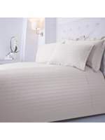 Thumbnail for your product : Hotel Collection Luxury Dobby stripe flat sheet pair single cream