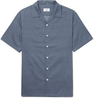 Dunhill Camp-Collar Printed Cotton Shirt