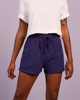 Thumbnail for your product : Champion Women's Purple Shorts - French Terry Colour Block Shorts - Size XS at The Iconic