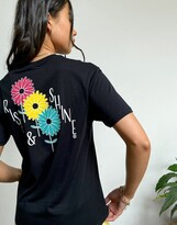 Thumbnail for your product : Element Rise and Shine back print T-shirt in black