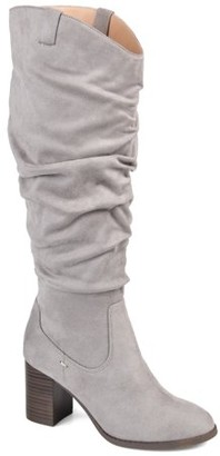grey slouch boots flat