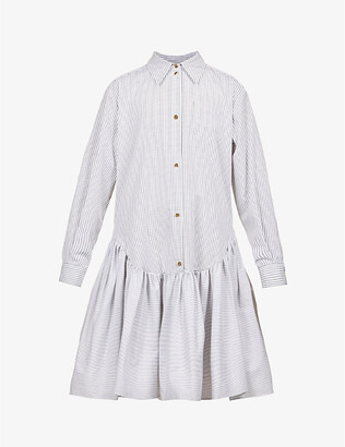 BROGGER Birta buttoned cotton-poplin midi shirt dress