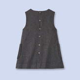 Thumbnail for your product : Jacadi Flannel bow-trimmed dress