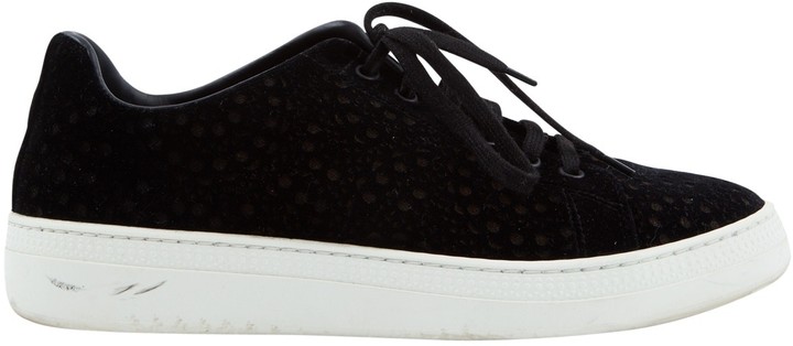 black velvet trainers