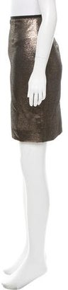 Tory Burch Metallic Knee-Length Skirt w/ Tags