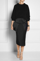 Thumbnail for your product : The Row Pike satin-trimmed jacquard skirt