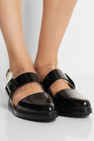 Thumbnail for your product : 3.1 Phillip Lim Cristobal patent-leather and PVC slingback flats