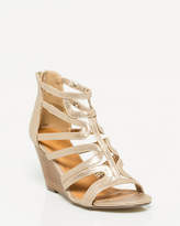Thumbnail for your product : Le Château Faux Leather Gladiator Wedge