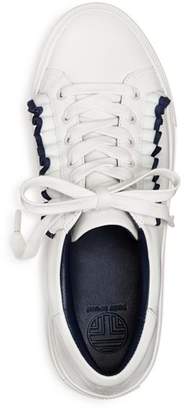 Tory Sport Ruffle Low Top Lace Up Sneakers