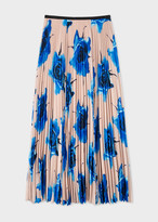 Thumbnail for your product : Paul Smith Women's 'Monarch Rose' Print Pleated Skirt