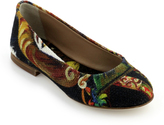 Thumbnail for your product : Dolce & Gabbana Printed canvas flats