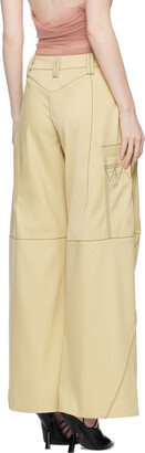 KIKO KOSTADINOV Beige Angled Trousers - ShopStyle Pants