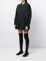 Thumbnail for your product : Chanel Pre Owned 1990s Diamond Quilt Detailing Hooded Silk Coat