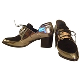 Thumbnail for your product : Jason Wu Metallic Leather Lace ups