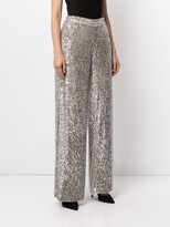 Thumbnail for your product : Semsem Sequinned Wide-Leg Trousers