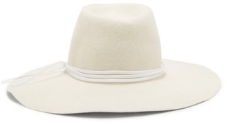 REINHARD PLANK HATS Tie-embellished Felt Hat - White