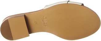 Chloé C Logo Leather Mule