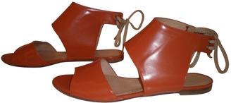 Chloé Orange Leather Sandals