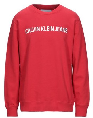 calvin klein sweatshirt red