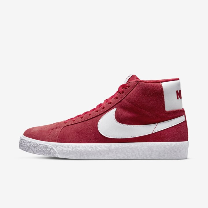 all red nikes high tops