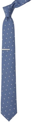 Tie Bar Dotted Hitch Light Blue Tie