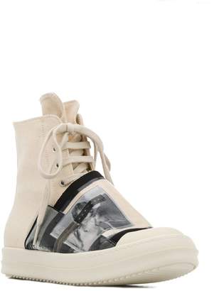 Rick Owens photographic front-strap sneakers