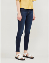 Thumbnail for your product : 7 For All Mankind Women's Rinse Indigo Blue Bair Super-Skinny Mid-Rise Jeans, Size: 23