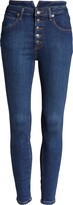 Thumbnail for your product : Free People We the Free Skyline Exposed Button High Waist Skinny Jeans