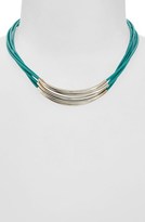 Thumbnail for your product : Tasha Natasha Couture Leather Multi Strand Collar Necklace