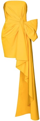 Carolina Herrera Bow-Detail Asymmetric Gown