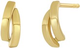 Thumbnail for your product : Bony Levy 14K Gold Petite Two-Row Curved Huggie Earrings
