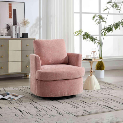 mobai 360 Swivel Barrel Chair for Living Room