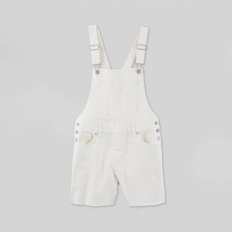 white overall shorts womens