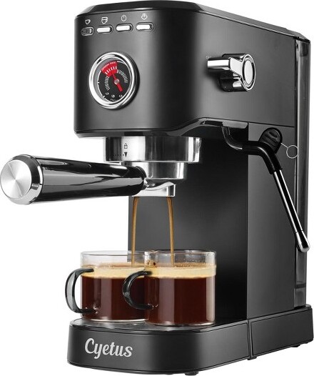 Cyetus Barista Black Espresso Machine for At Home Use with Milk Steam  Frother Wand for Espresso, Cappuccino and Latte, Black - ShopStyle