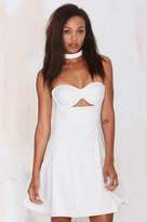 Thumbnail for your product : Nasty Gal Can't Get Enough Strapless Dress - Ivory