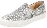 Thumbnail for your product : Stuart Weitzman Embossed Slip-On Sneakers