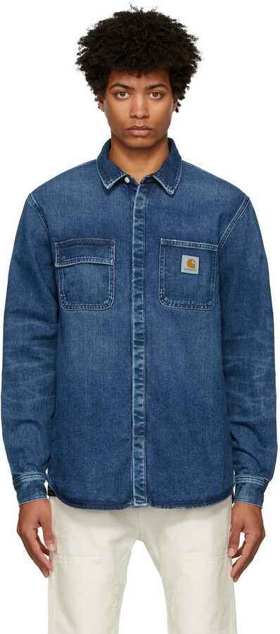 Carhartt Work In Progress Blue Denim Salinac Shirt Jacket - ShopStyle