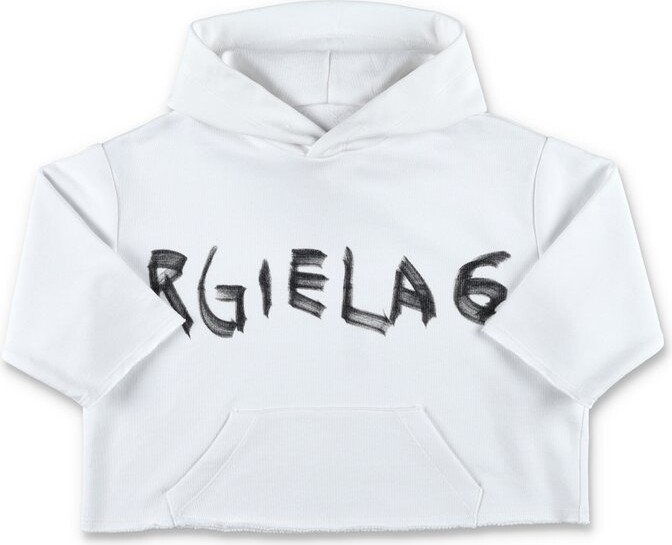 MM6 MAISON MARGIELA Kids Logo Printed Hoodie
