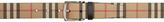 Thumbnail for your product : Burberry Beige E-Canvas Vintage Check Belt