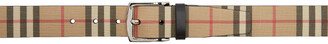 Burberry Beige E-Canvas Vintage Check Belt