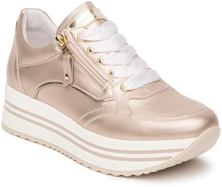 Come up with police to withdraw Nero Giardini Side Zip Platform Sneaker - ShopStyle