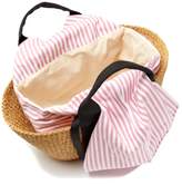 Thumbnail for your product : Muun George Capri Canvas And Woven Straw Bag - Womens - Pink Stripe