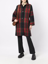Thumbnail for your product : Sofie D'hoore Checked Single-Breasted Wool Coat