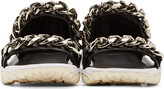 Thumbnail for your product : Givenchy Black Chain Accent Sandals