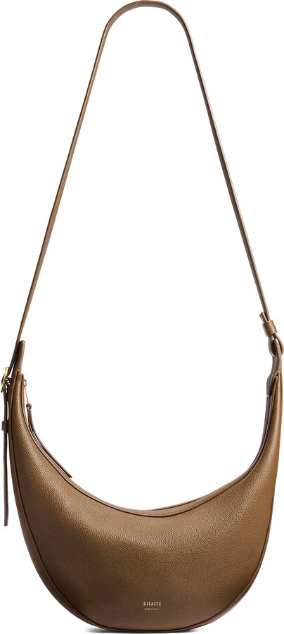 KHAITE Small Augustina Suede Hobo Bag
