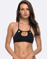 Thumbnail for your product : Roxy Womens Strappy Love Halter Crop Separate Bikini Top