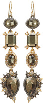 Thumbnail for your product : Alexis Bittar Crystal Studded Chandelier Gold-Plated Earrings with Pyrite
