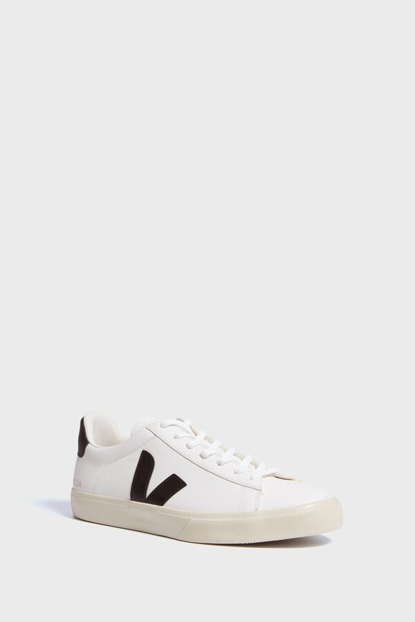 Veja Mens Extra White Black Campo Sneakers