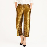 Thumbnail for your product : J.Crew Collection cropped wide-leg trouser in sequin