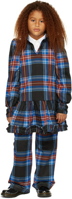 Charles Jeffrey Loverboy SSENSE Exclusive Kids Black Tartan Dress